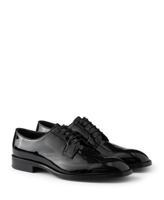 Prada Patent Men's Leather Lace-up Shoes