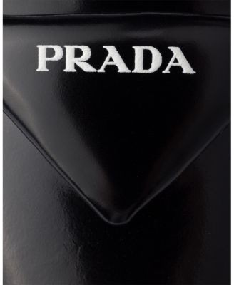 Prada Women's Brushed Leather Ballerina Slingbacks