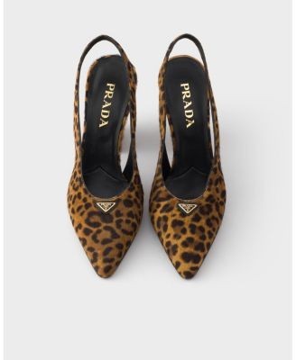 Prada Women's Leather Slingback Pumps
