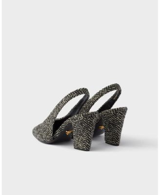 Prada Women's Chevron Slingback Pumps