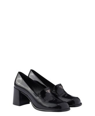 Prada Women's Brushed Leather Loafers