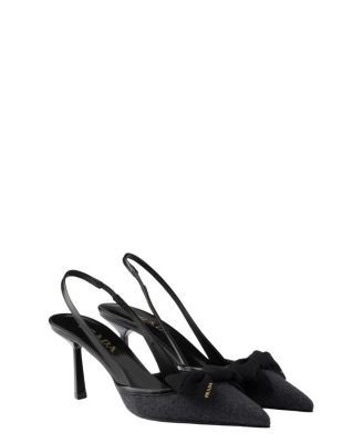 Prada Women's Fabric Slingback Pumps