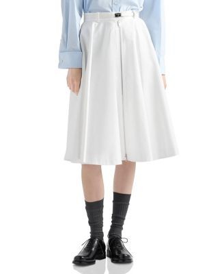Prada Chino Midi-Skirt with Zipper