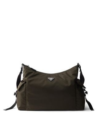 Prada Explore Nylon & Leather Enameled Triangle Logo Crossbody