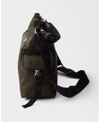 Prada Explore Nylon & Leather Enameled Triangle Logo Crossbody