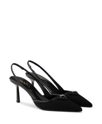 Prada Women's Fabric Slingback Pumps