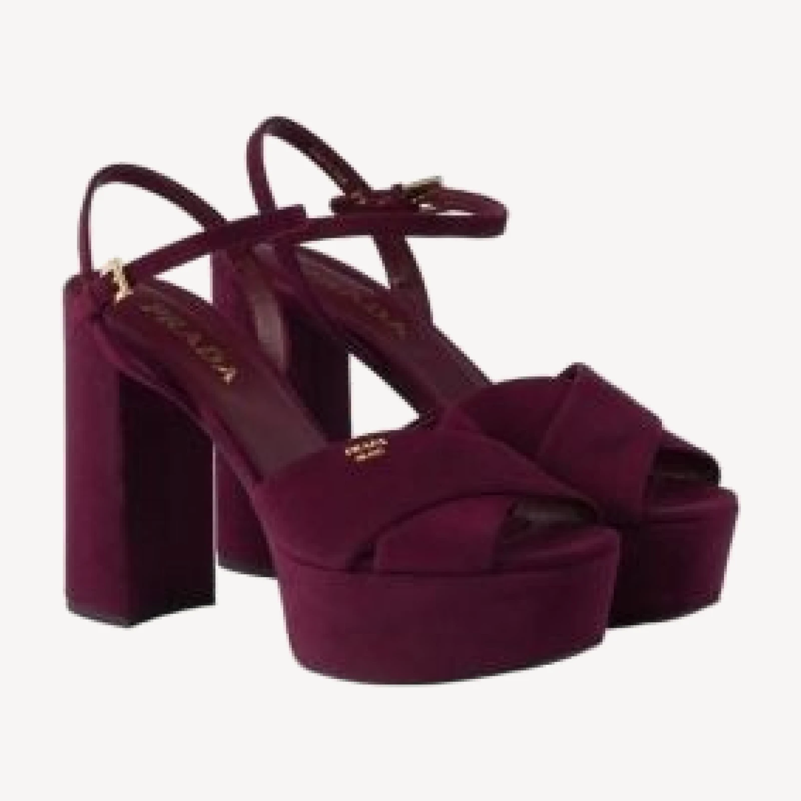 Prada Women's Suede Platform Sandals