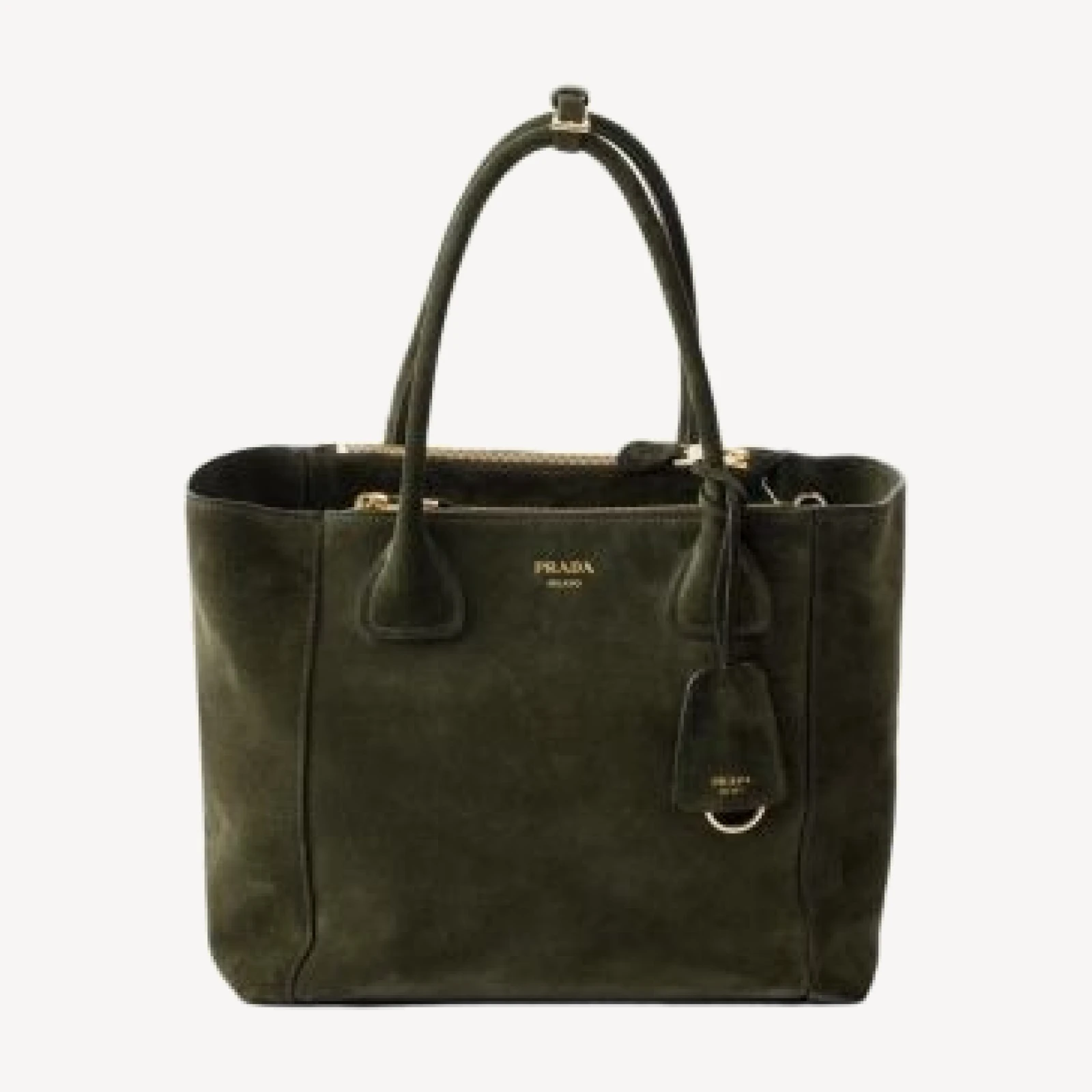 Prada Nova Large Suede Tote Bag
