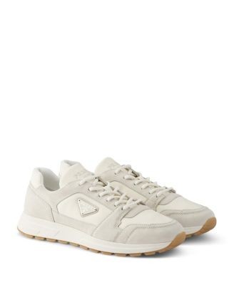 Prada Men's Prax Suede and Re-Nylon Sneakers