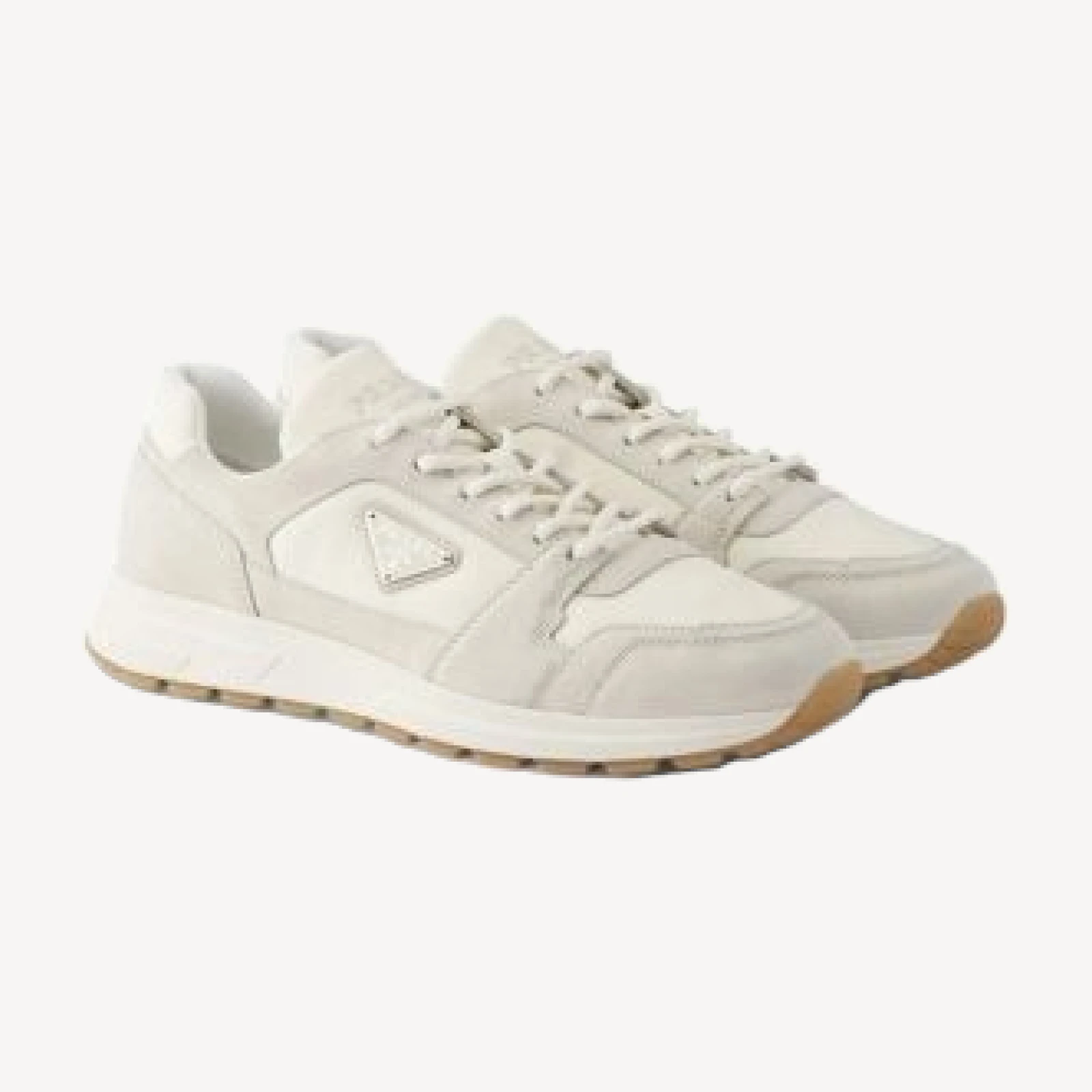 Prada Men's Prax Suede and Re-Nylon Sneakers