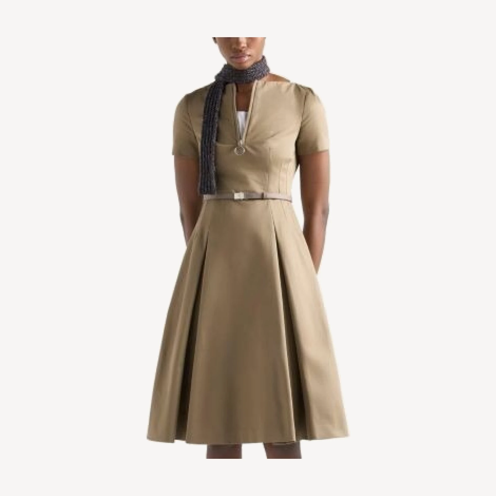 Prada Chino Zipper Dress