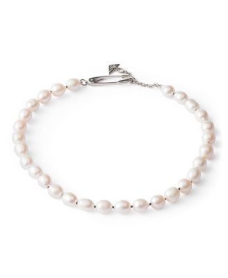 Prada Metal and Pearl Necklace