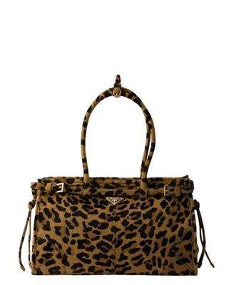 Prada Bonnie Large Printed Leather Handbag