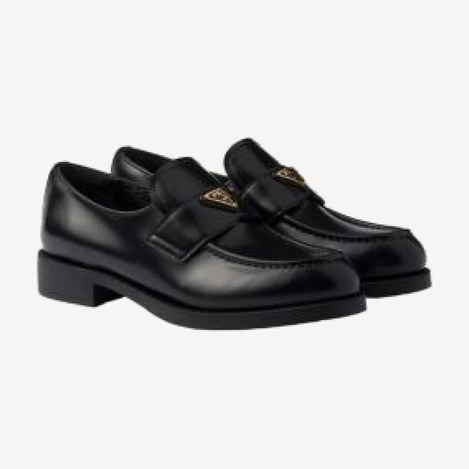 Prada Women's Brushed Leather Loafers
