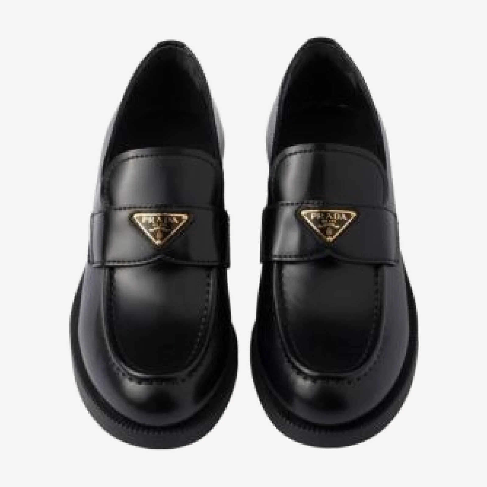 Prada Women's Brushed Leather Loafers
