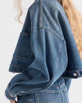 Prada Cropped Denim Jacket