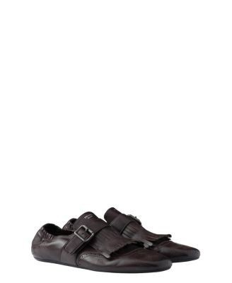 Prada Men's Shuffle Fringed Monk Strap Shoes