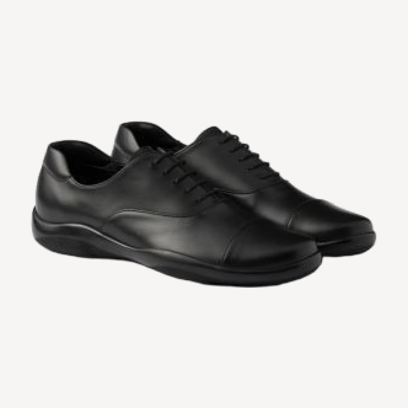 Prada Men's Toblach Laced Leather Shoes
