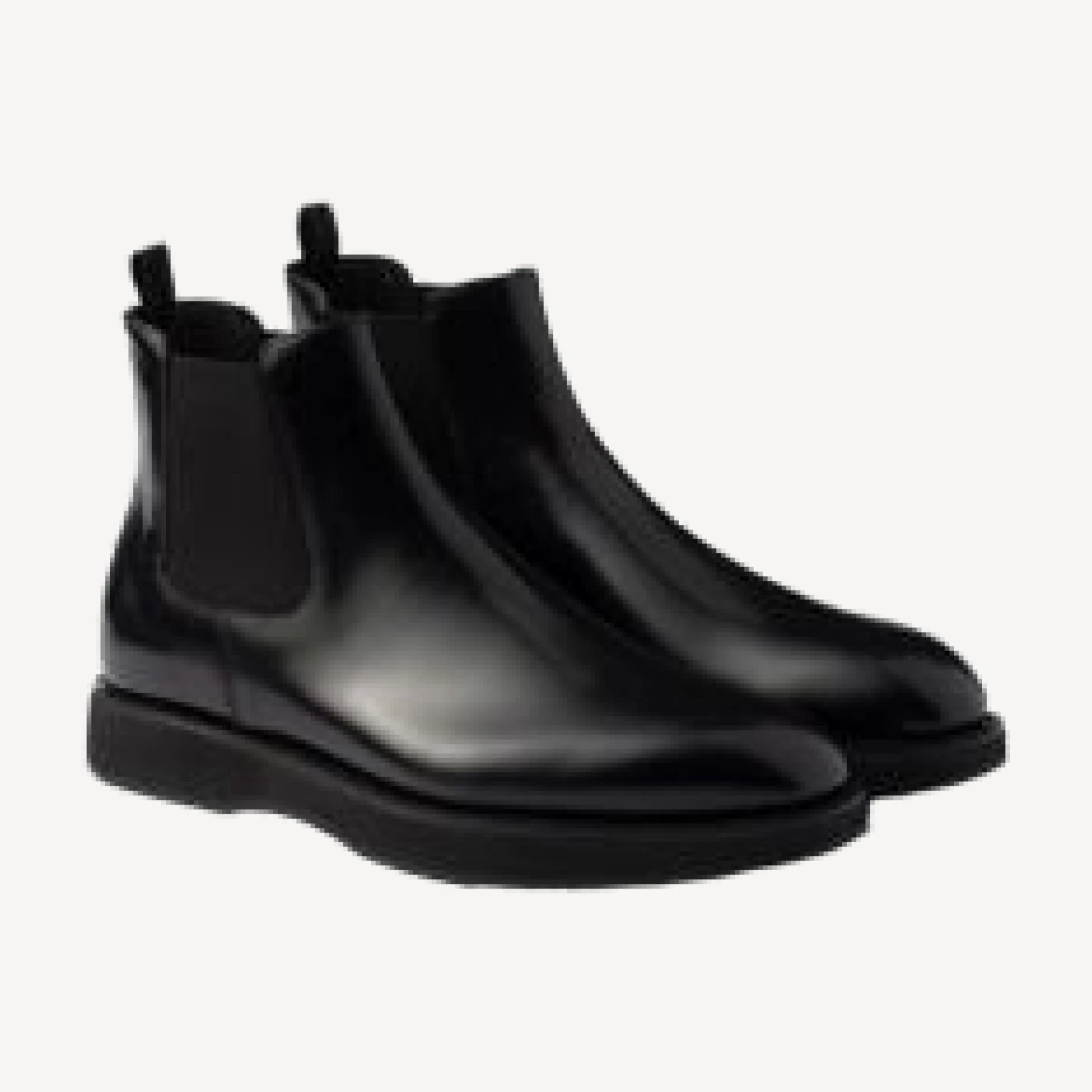 Prada Men's Brushed Leather Chelsea Boots