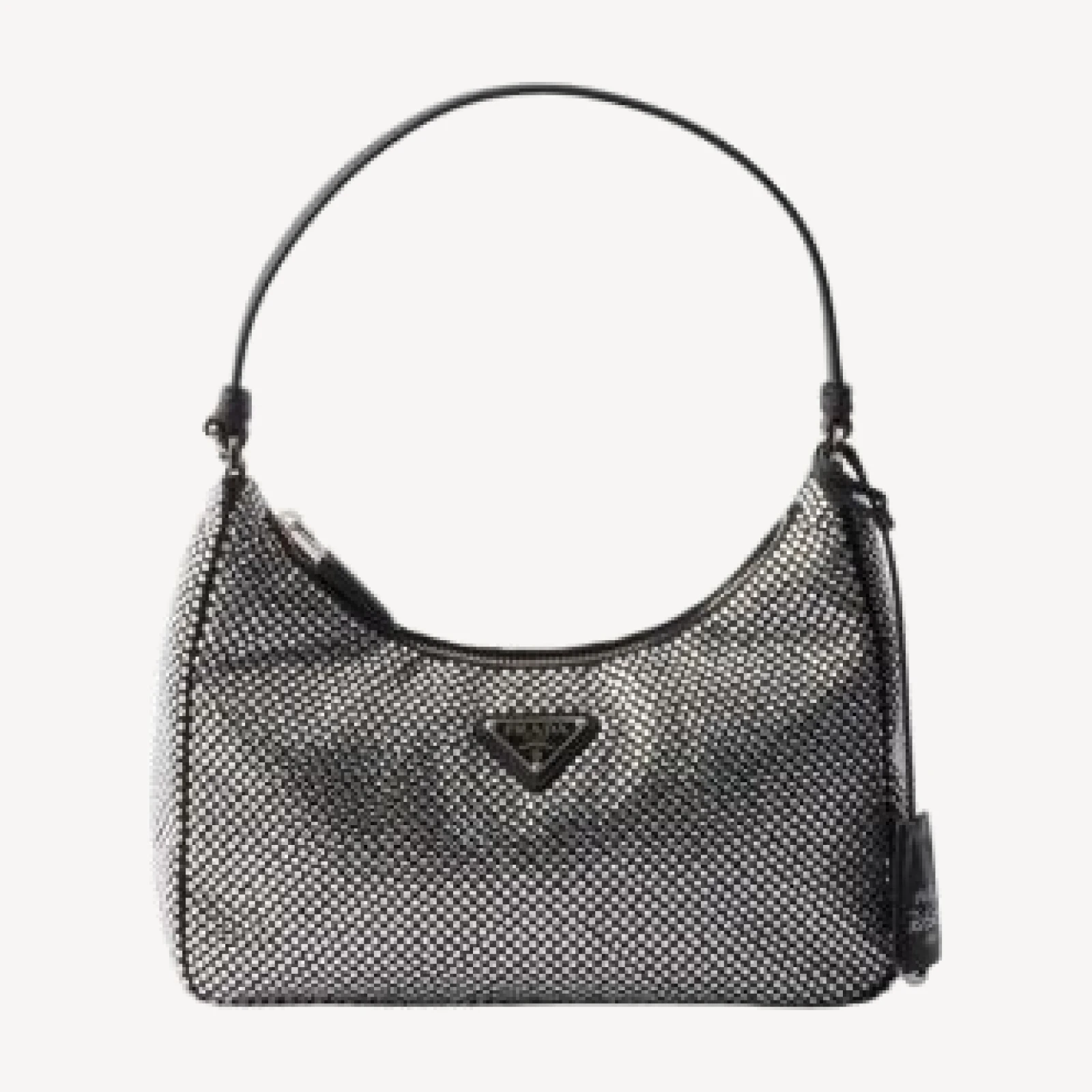 Prada Re-Edition 2005 Mini Crystal-Studded Satin Bag