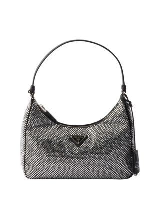 Prada Re-Edition 2005 Mini Crystal-Studded Satin Bag