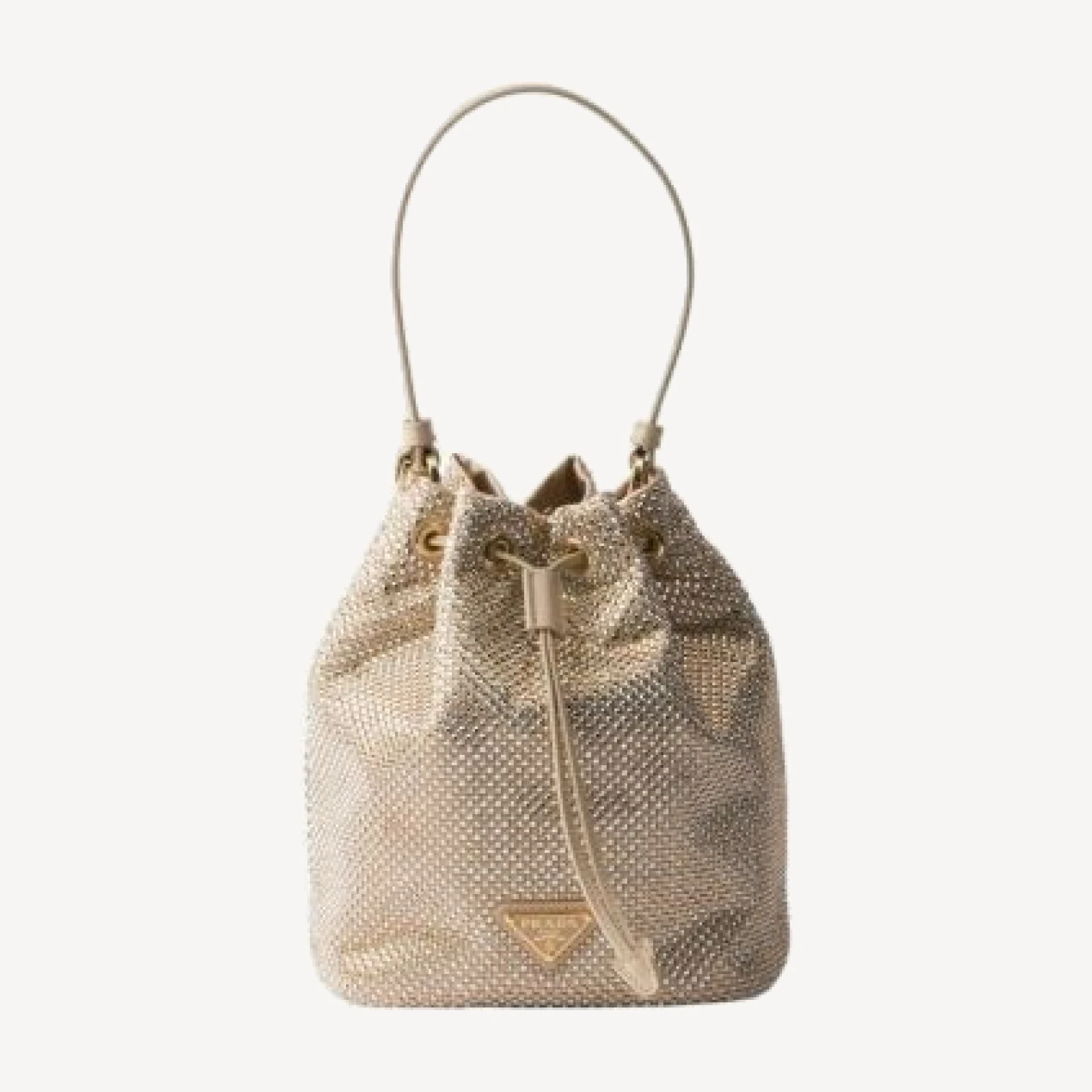 Prada Mini Crystal-Studded Satin Bag