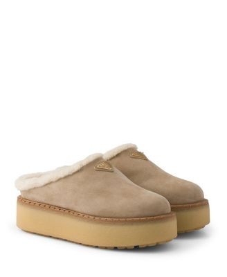 Prada Women's Suede Slippers