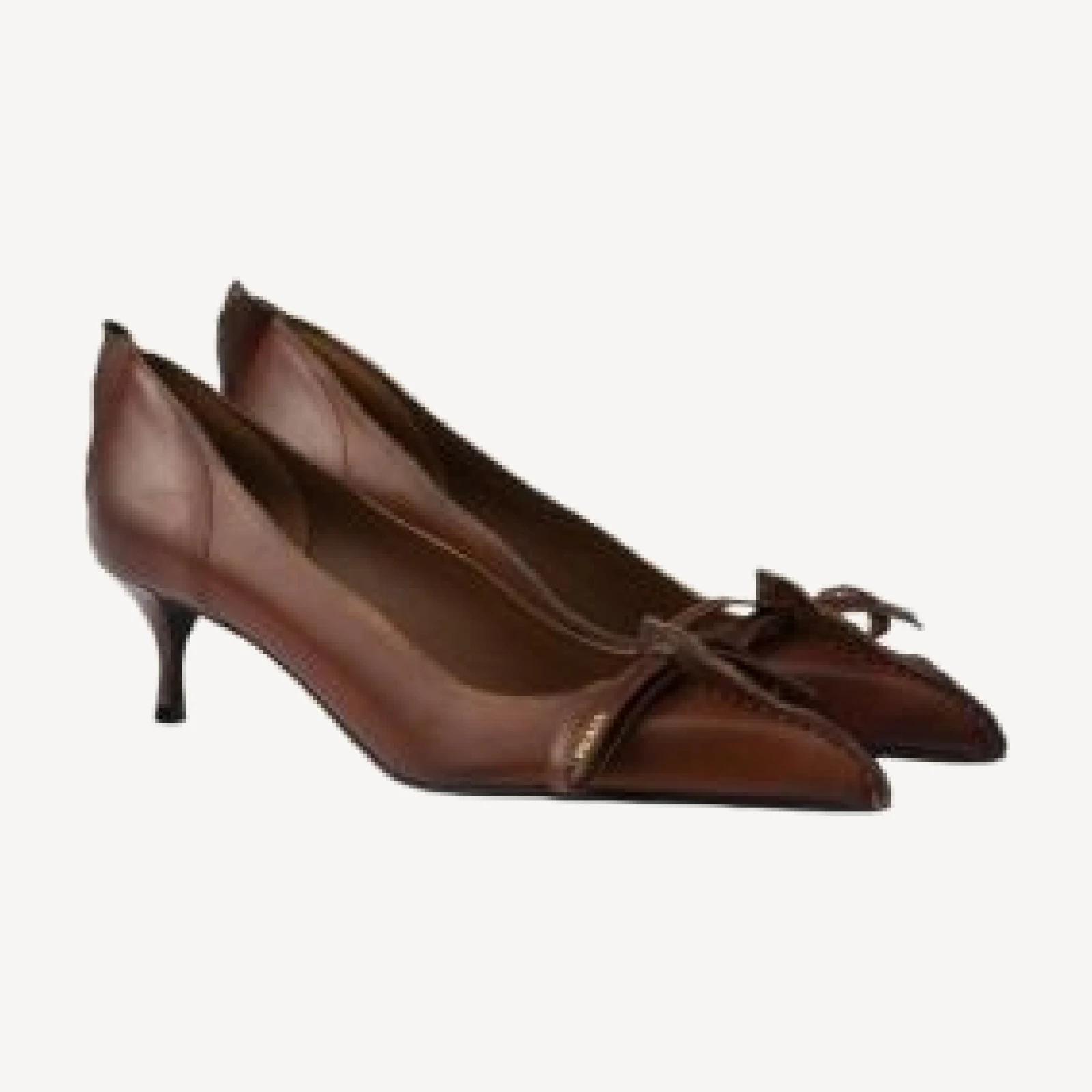 Prada Women's Antiqued Leather Pumps