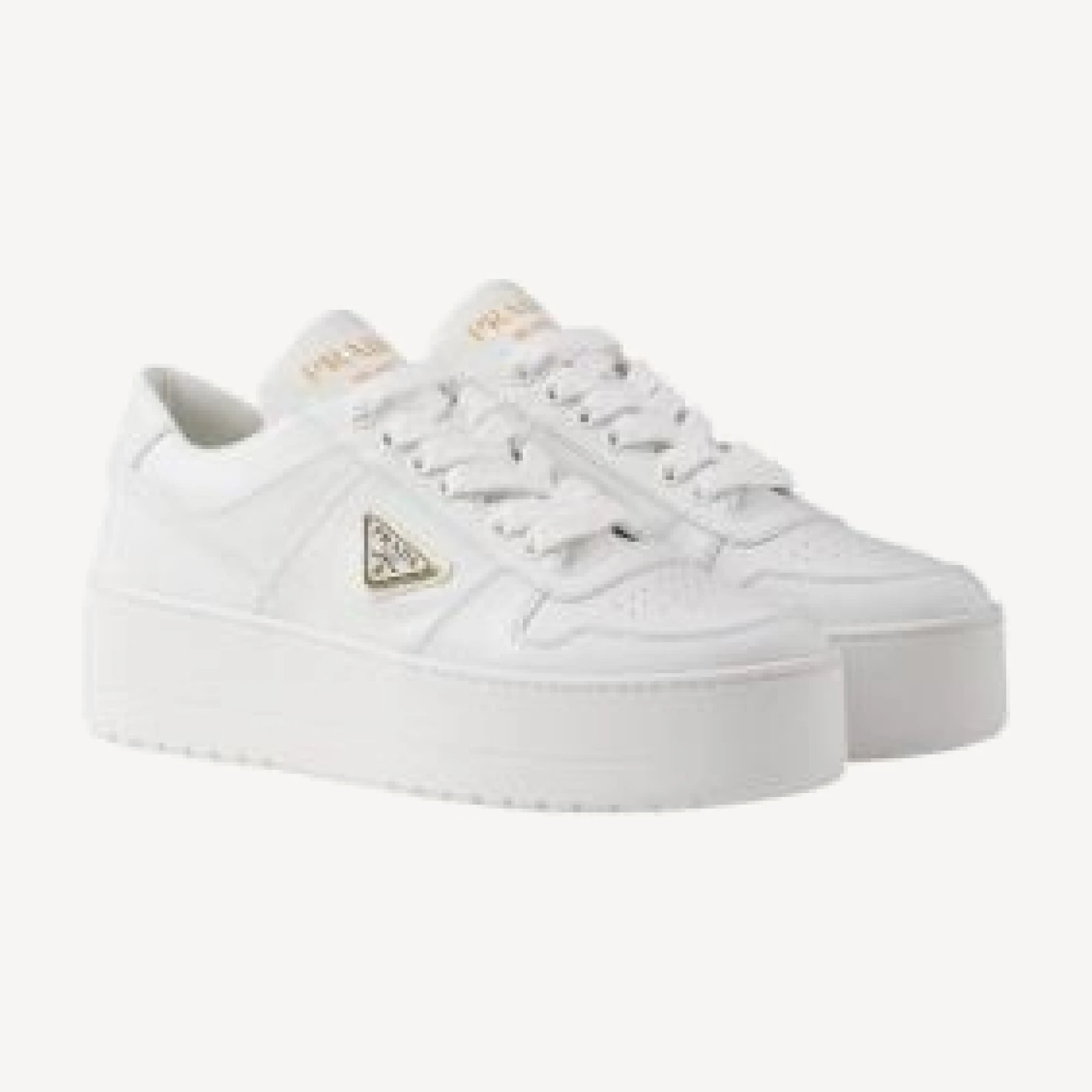 Prada Women's Downtown Bold Leather Sneakers