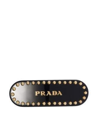 Prada Hair Clip With Studs