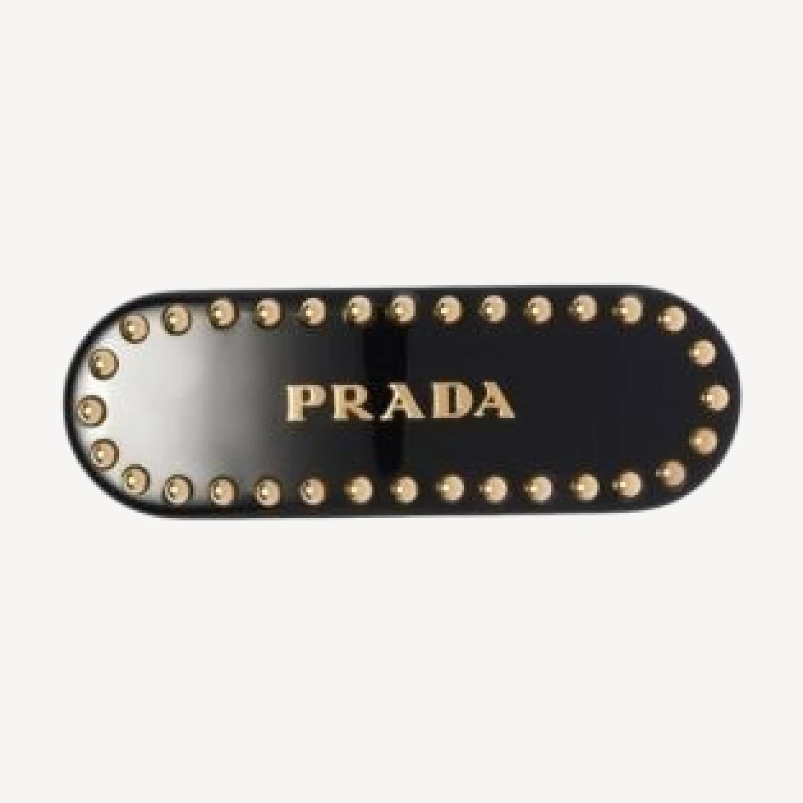 Prada Hair Clip With Studs