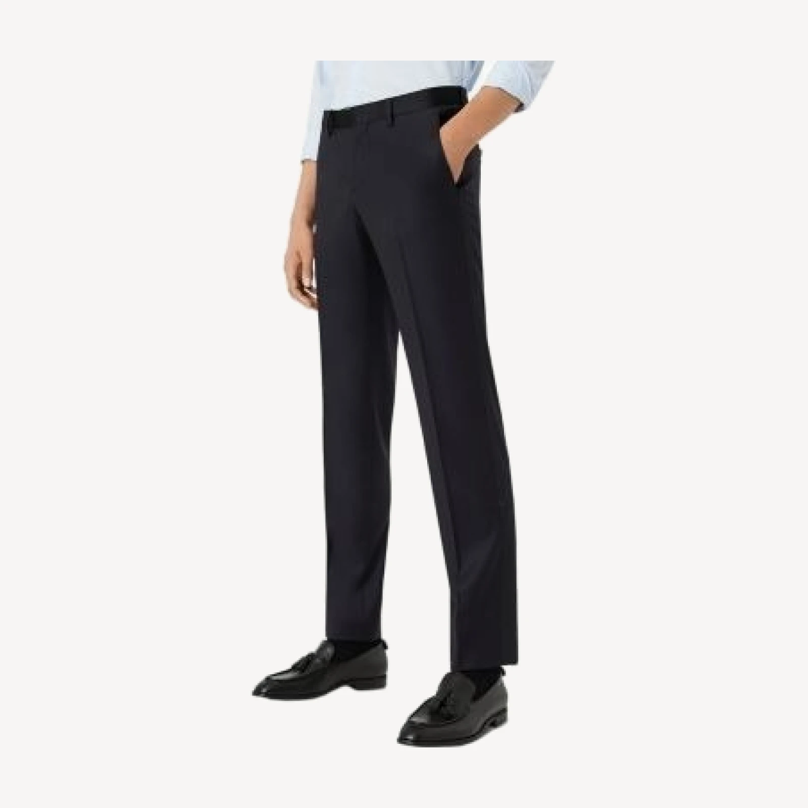 Emporio Armani Satin Trim Tuxedo Pants