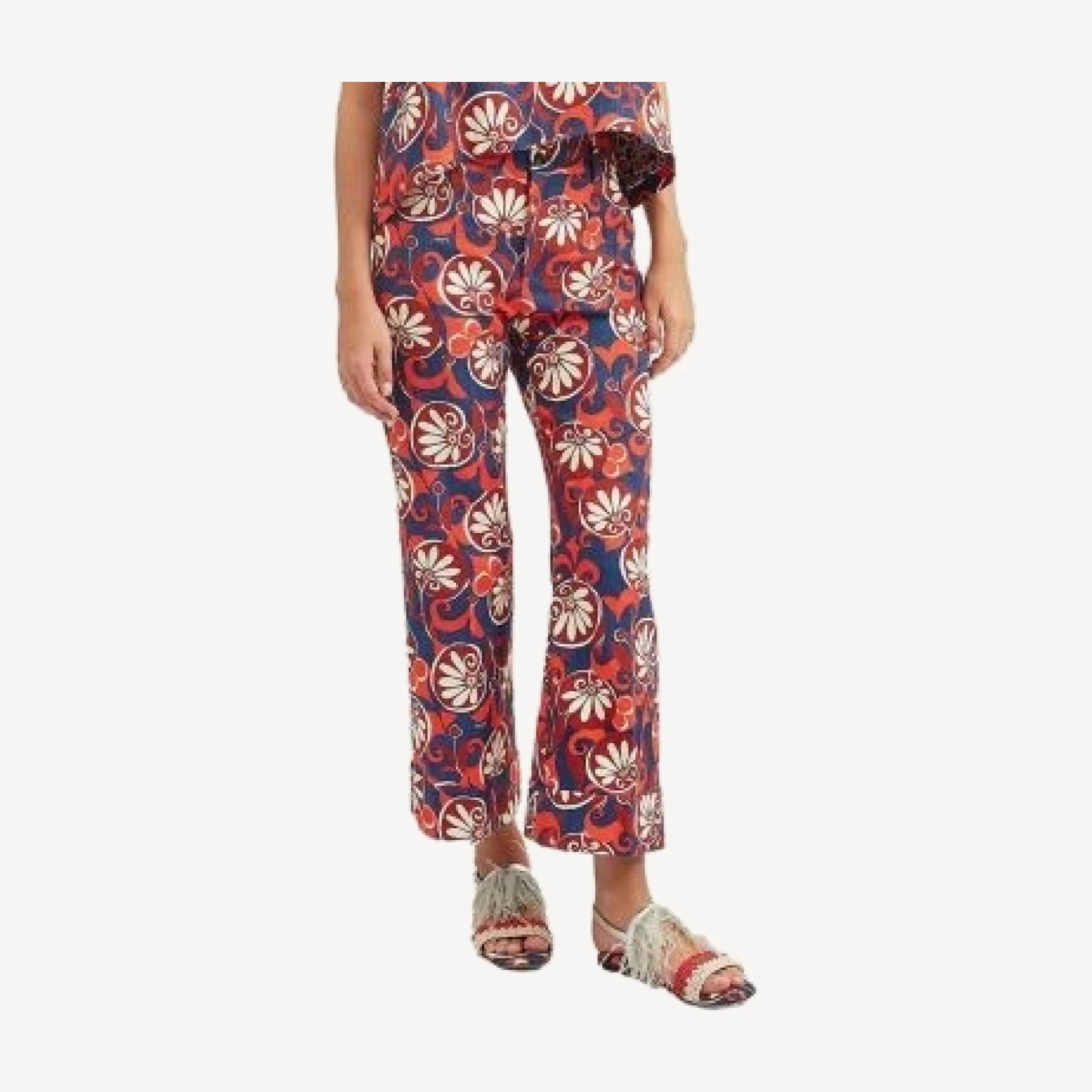 La DoubleJ Hendrix Pants Moonflower Navy