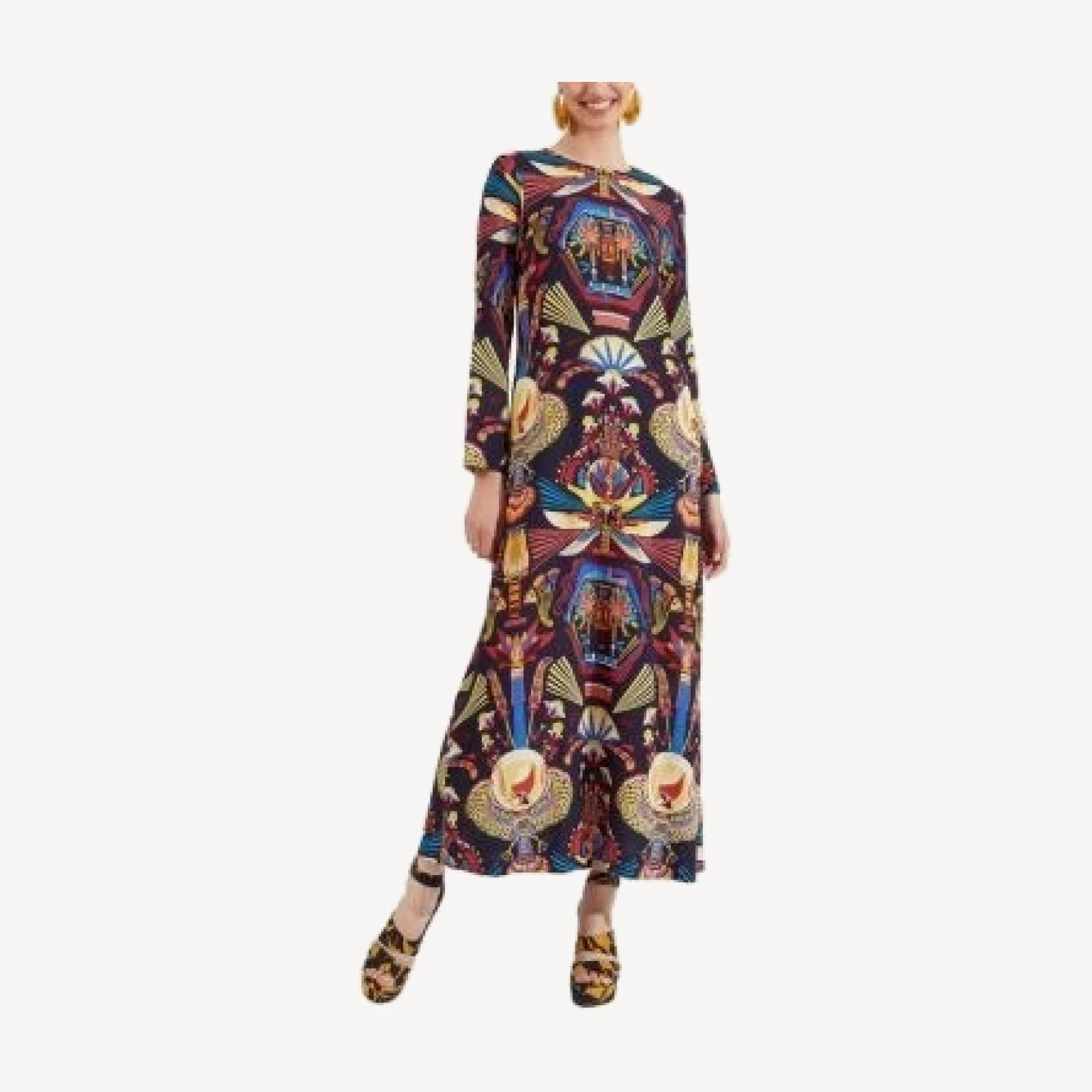 La DoubleJ Long Sleeve Swing Dress in Nephthys Navy