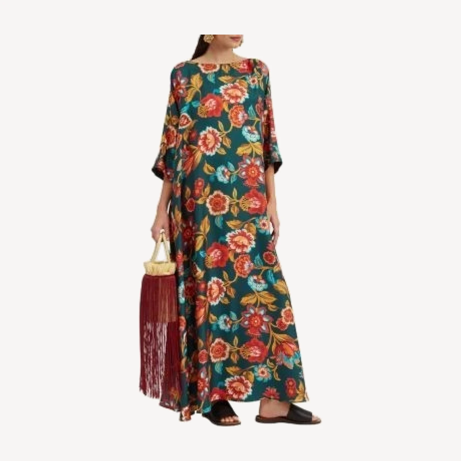 La DoubleJ Muumuu Round Neck Dress
