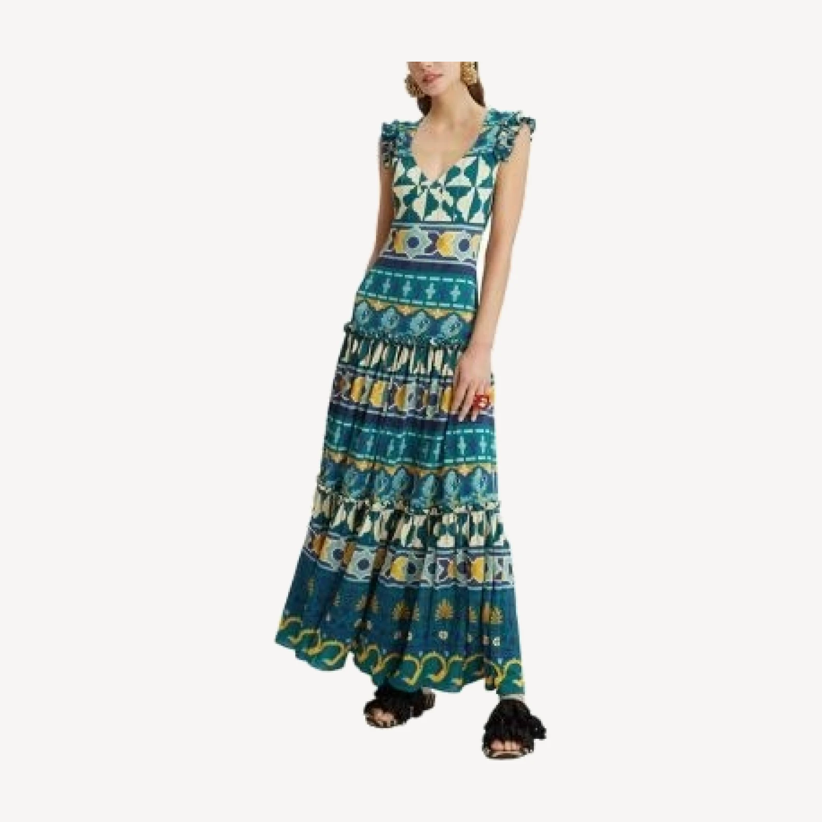 La DoubleJ Pimento Dress (Placee) Casareale Barre' Pla Emerald