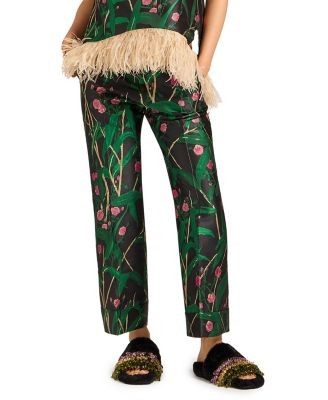 La Doublej Hendrix Pants Bamboo Jacquard Black