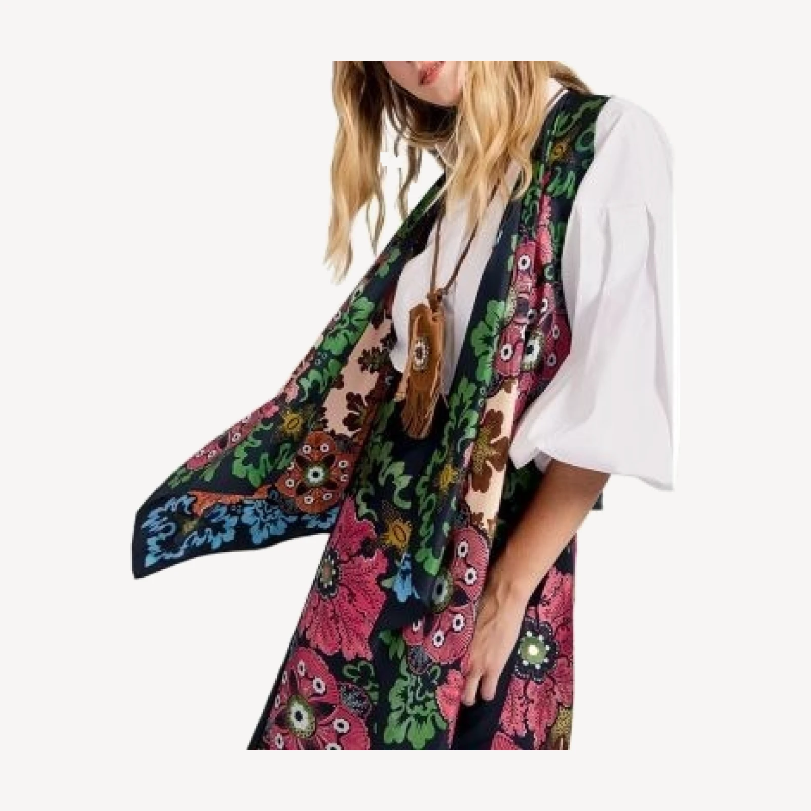 La DoubleJ Reversible Scarf Gilet Bounty Placee Red