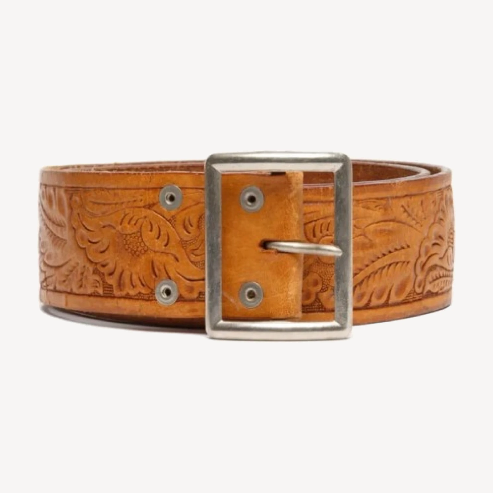 RE/DONE Vintage | 70s Tooled Belt -#19 | Vintage Belts
