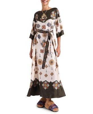 La DoubleJ Muumuu Round Neck Nucleus Placee Dress