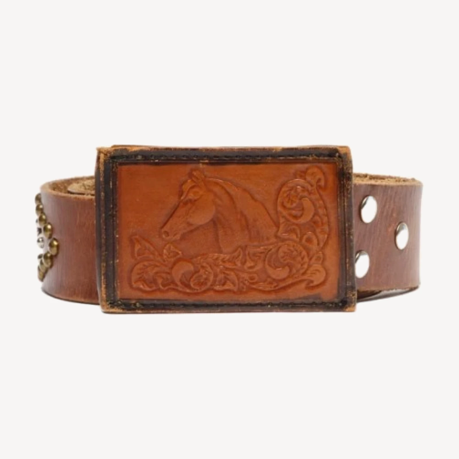 RE/DONE Vintage | 70s Studded Horse Belt -#22 | Vintage Belts