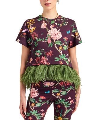 La DoubleJ La Scala Tee with Feathers Placee