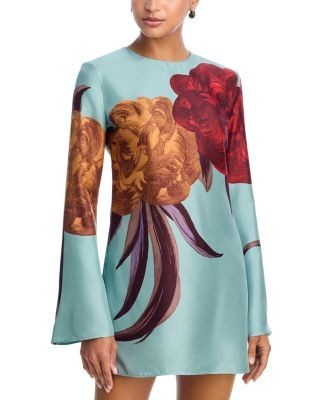 La Double J Mini Supreme Silk Swing Dress
