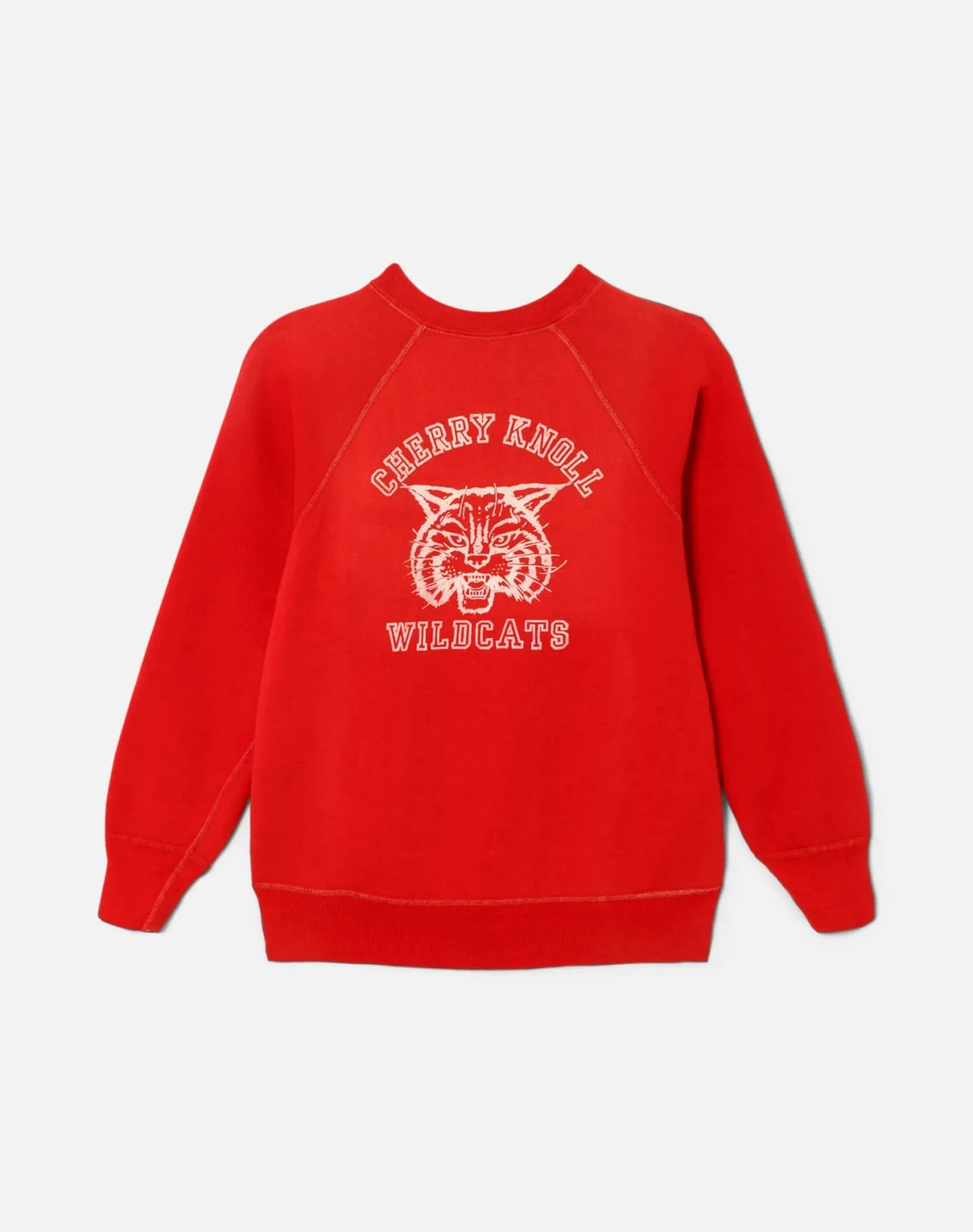 RE/DONE Vintage | 60s Wildcats Flocked Sweatshirt -#46 | Vintage Sweats