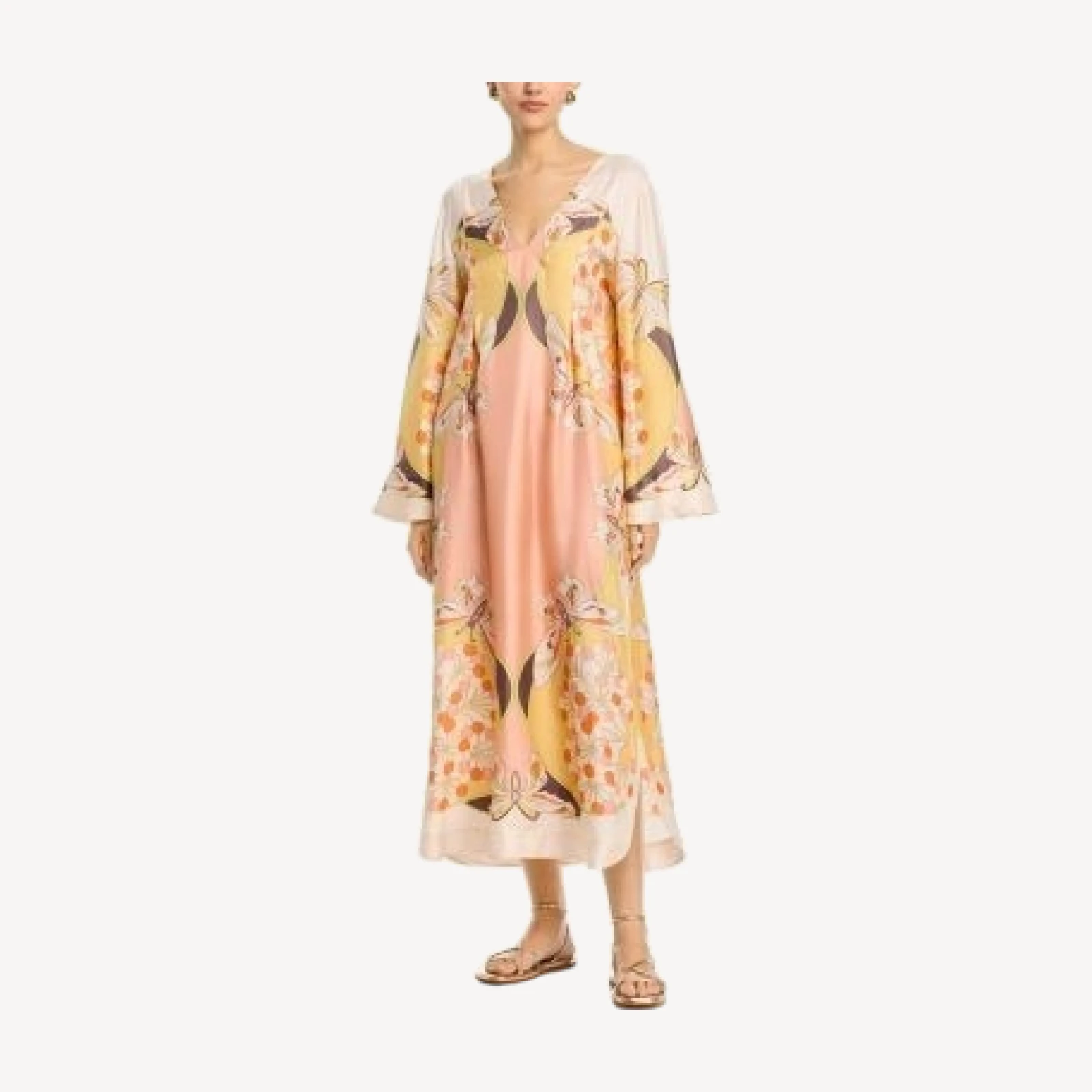 La DoubleJ Twin Flame Silk Dress