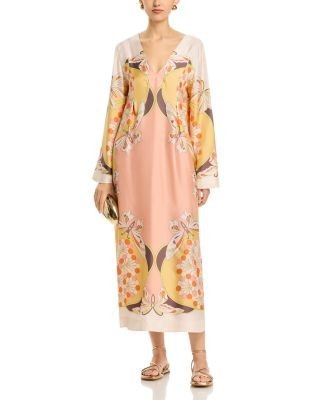 La DoubleJ Twin Flame Silk Dress