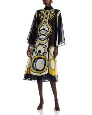 La DoubleJ Magnifico Silk Midi Dress