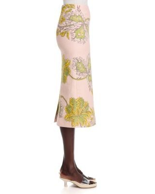 La DoubleJ Pencil Placee Floral Skirt