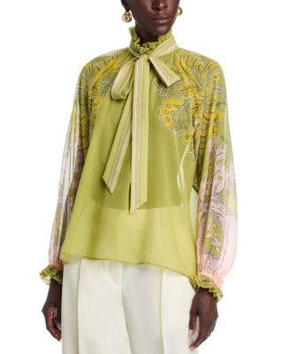 La DoubleJ Cerere Silk Placee Blouse