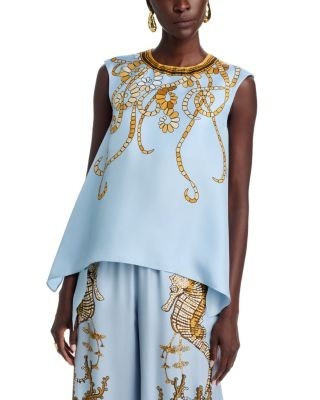La DoubleJ San Carlo Placee Silk Top